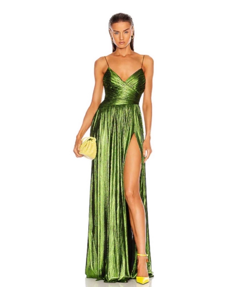 adrianna papell long dress Aidan Mattox Women's Fully Beaded Deep V Neck Gown - Multi - Size 16 main image 1