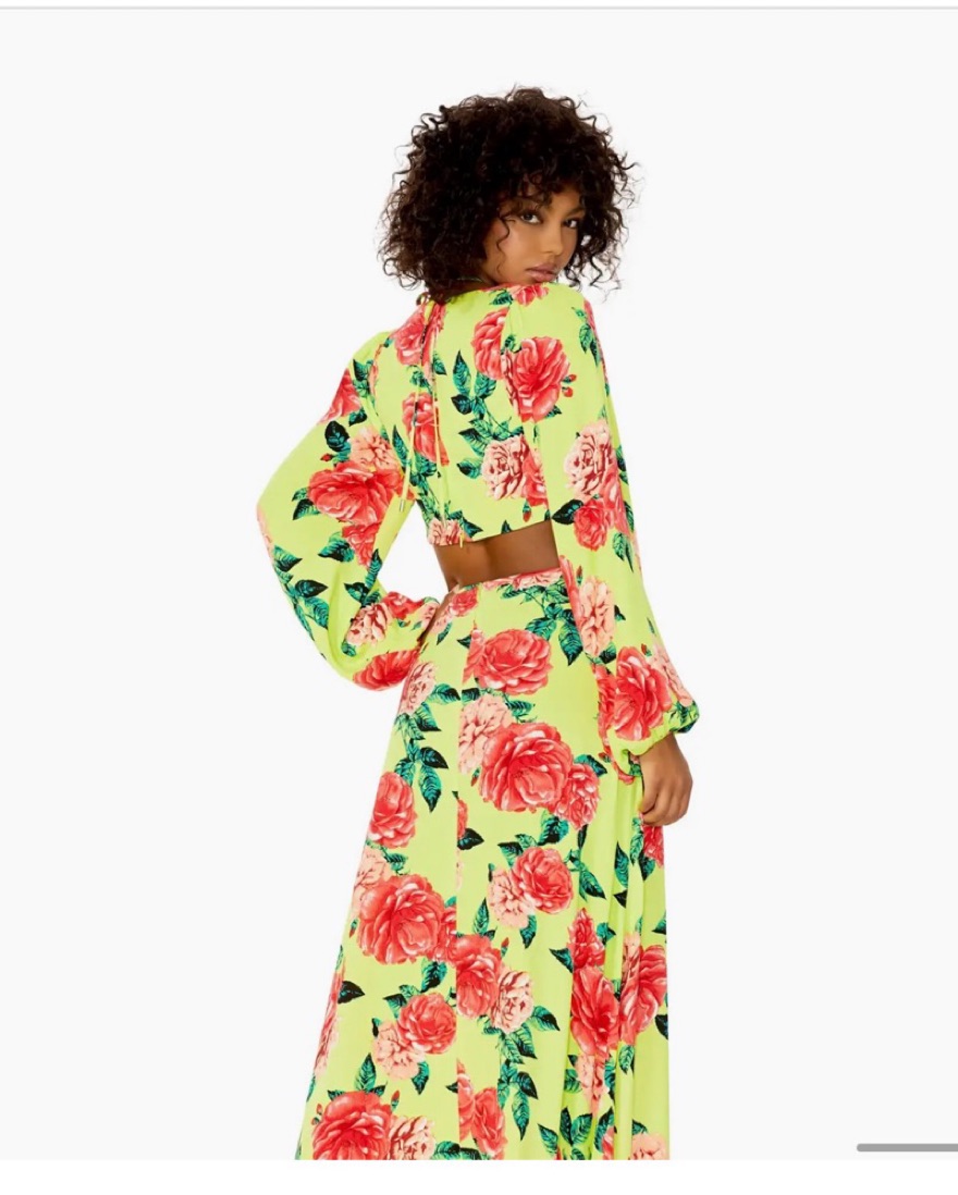 farm rio dotted forest maxi dress Farm Rio Women's Delicate Forest Maxi Dress