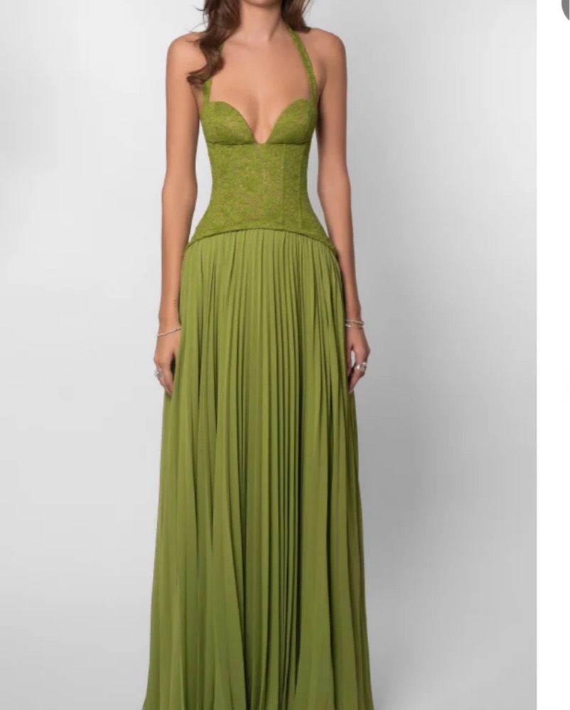 cult gaia dress green SITA GOWN