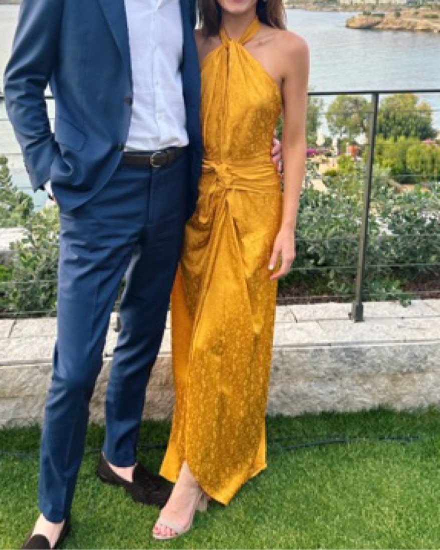 Johanna Ortiz Mustard Halter Maxi Dress by Johanna Ortiz - Pickle