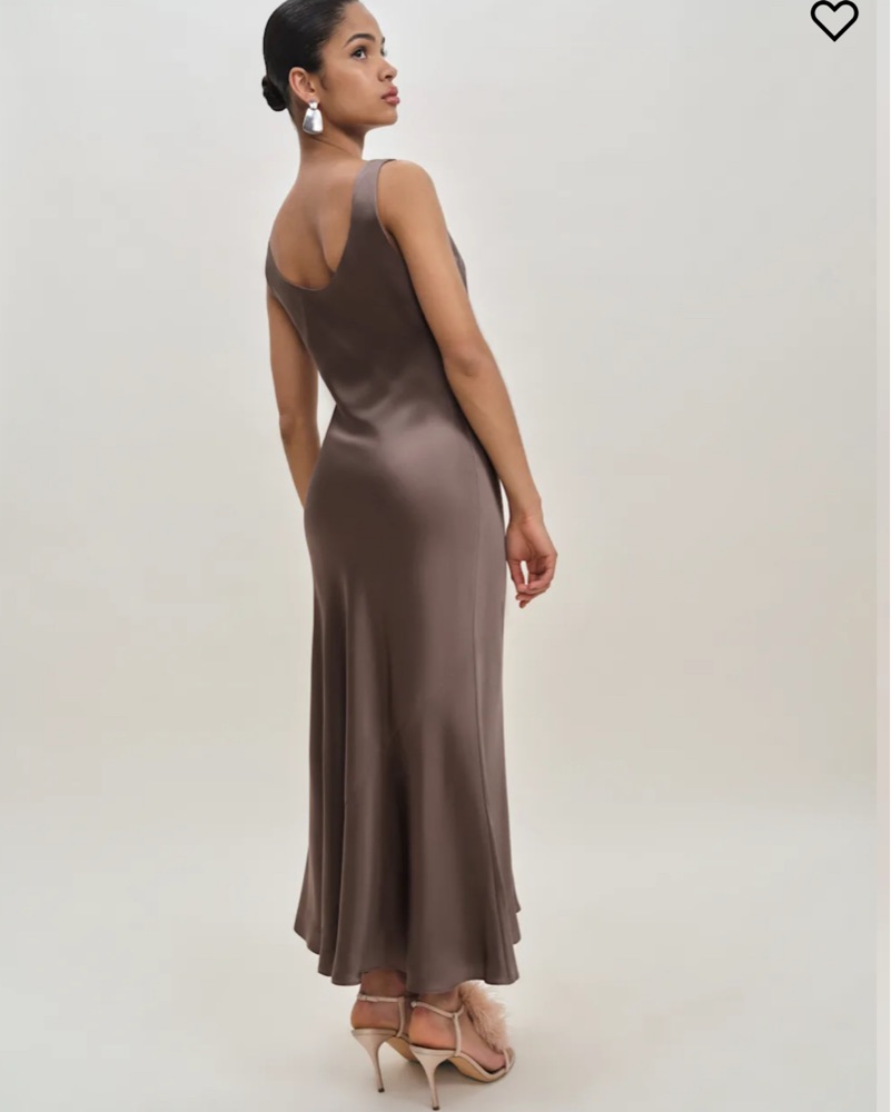 bryn silk dress reformation Reformation Bryn Silk Dress in Red
