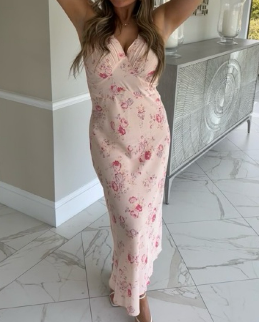REALISATION PAR EDEN DRESS XXS 100％SILK Realisation Par Ivy Dress In Eden | Pickle