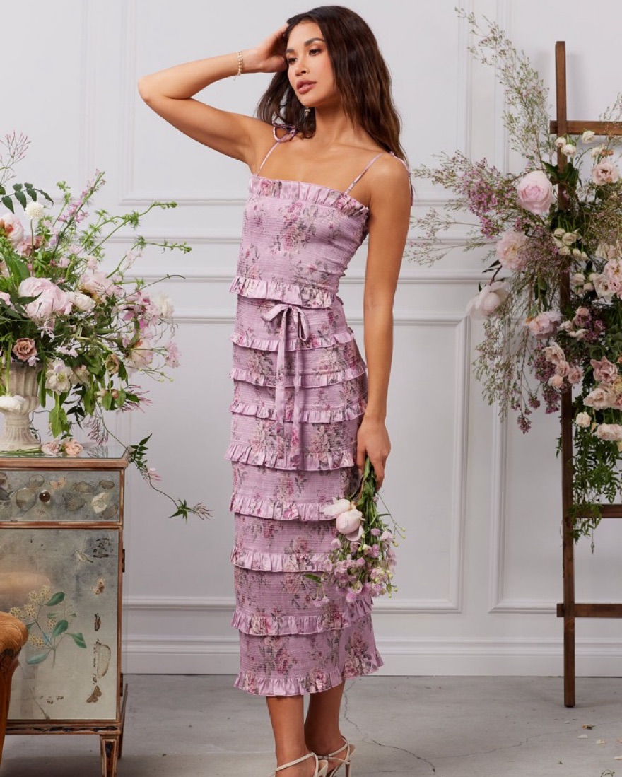 pink lace corset dress Long Pearl Corset Prom Dress: Ladivine CC8801 Rose Gold / 0