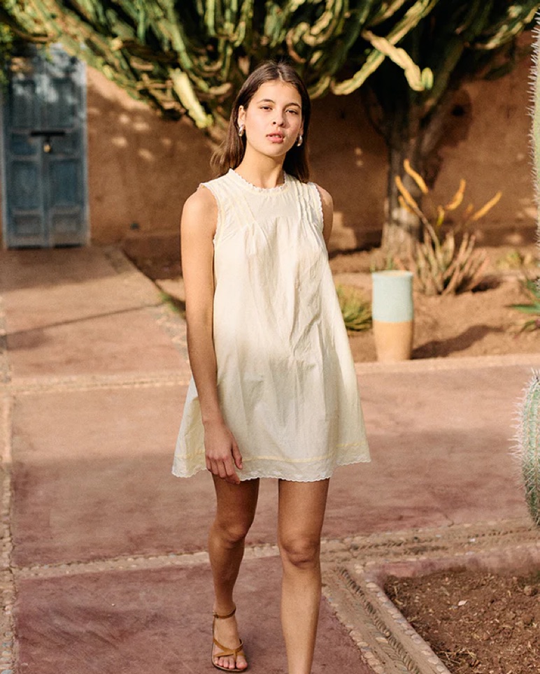 ebba embroidered dress Grey Guipure Lace main image 0