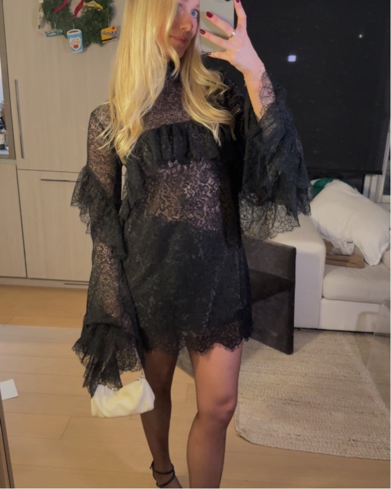 mother of the bride dress with lace jacket Dark Navy Chiffon Jacket Lace Mother Bride Dress main image 1