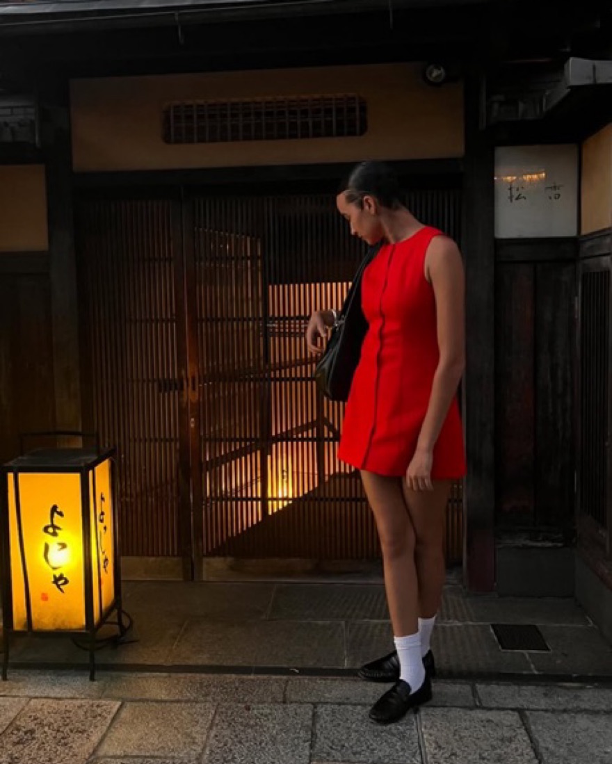 mirror palais red mini dress La Robe en Rouge XXS (PETITE)