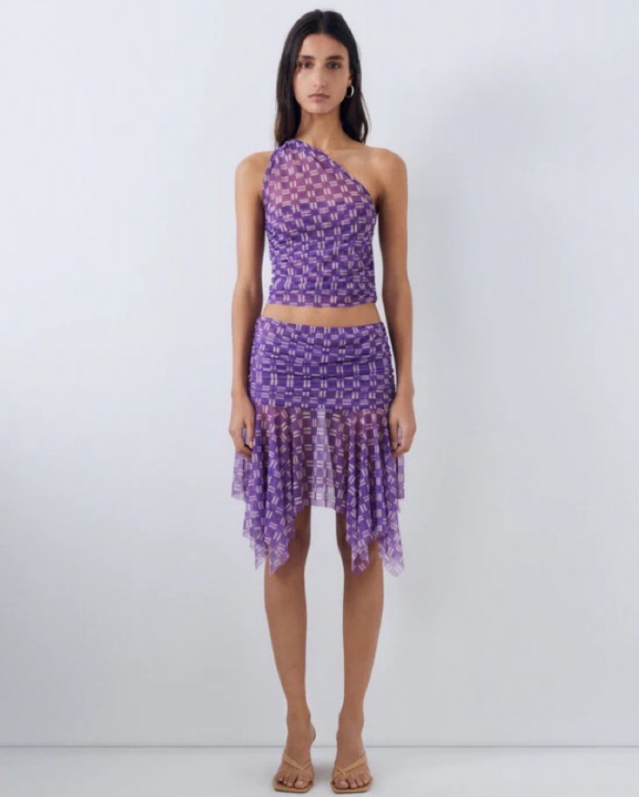 Gimaguas Purple Disco Skirt by Gimaguas - Pickle