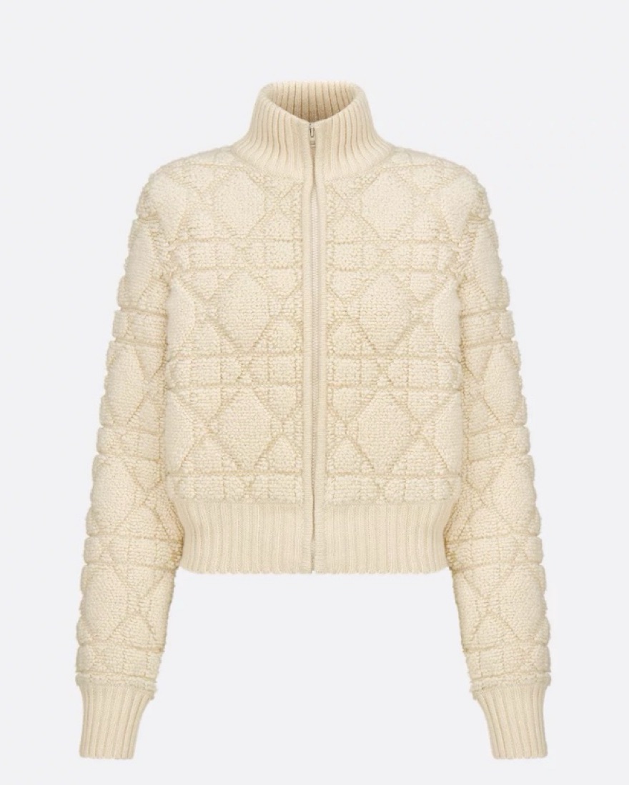【関税&送料込】Dior Unstructured Cardigan Jacket Dior Macrocannage Zipped Cardigan | Pickle