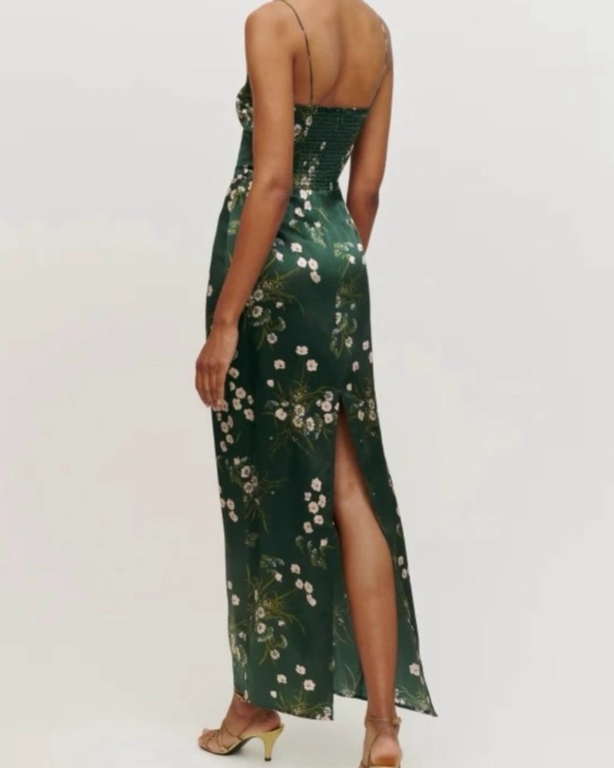 frankie silk dress buena Ref Frankie Silk Maxi Dress in Buena