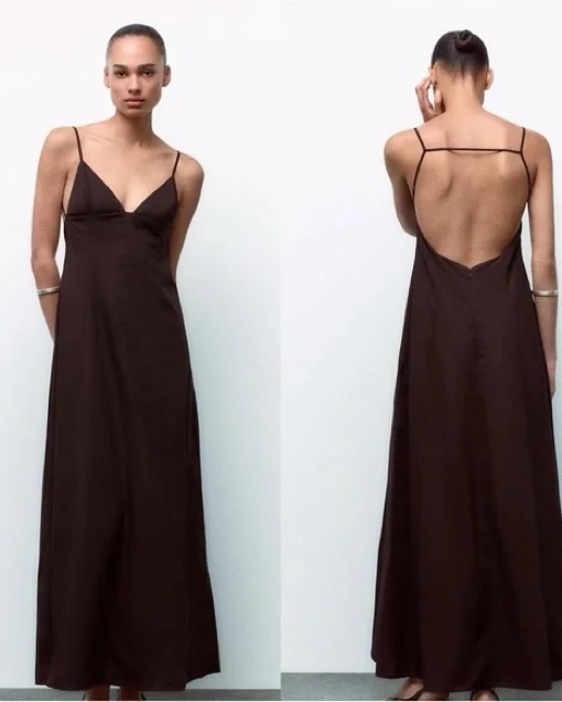 black long sleeve maxi dress Astoria White Wood Dresser with 60% Off Size:Large 10-12/EUR44