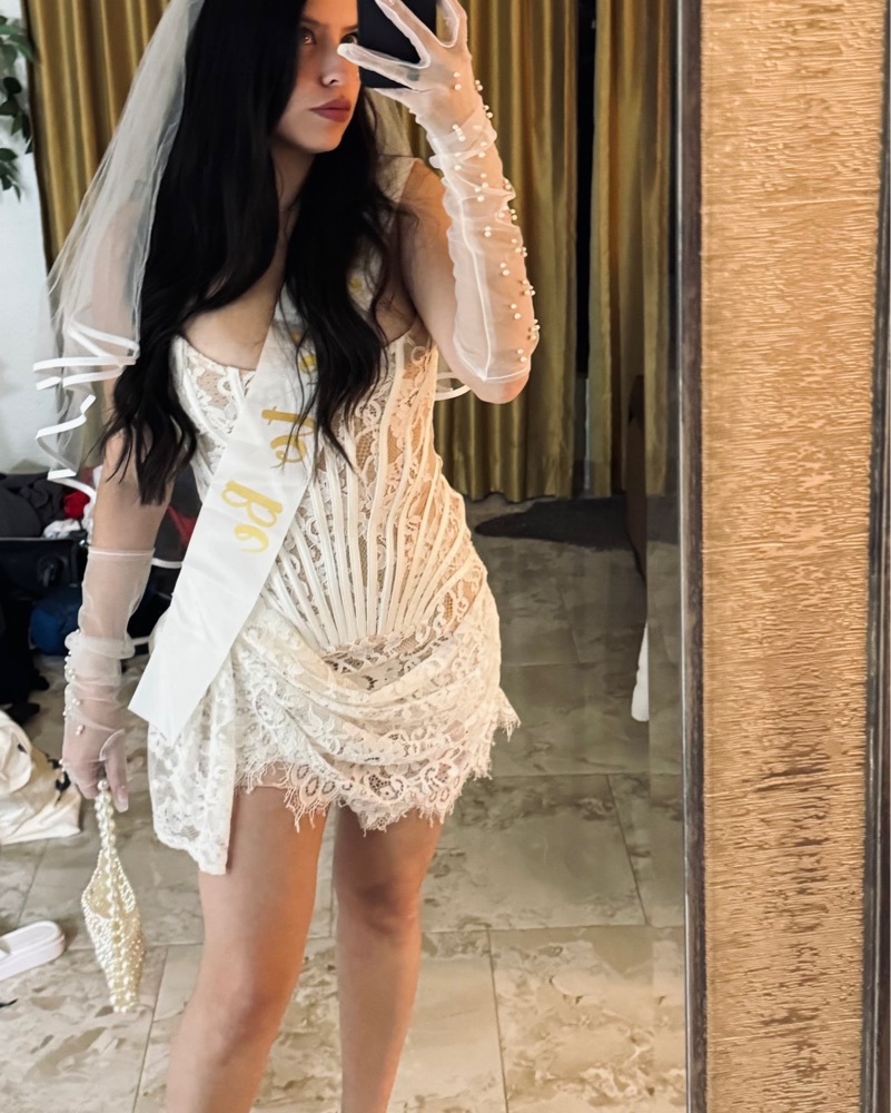 Heiress Beverly Hills White Corset Dress by Heiress Beverly Hills - Pickle