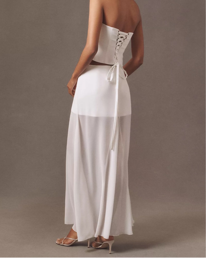 mare mare sheer tunic dress Mare Mare Layered Sweater & Slip Dress In White