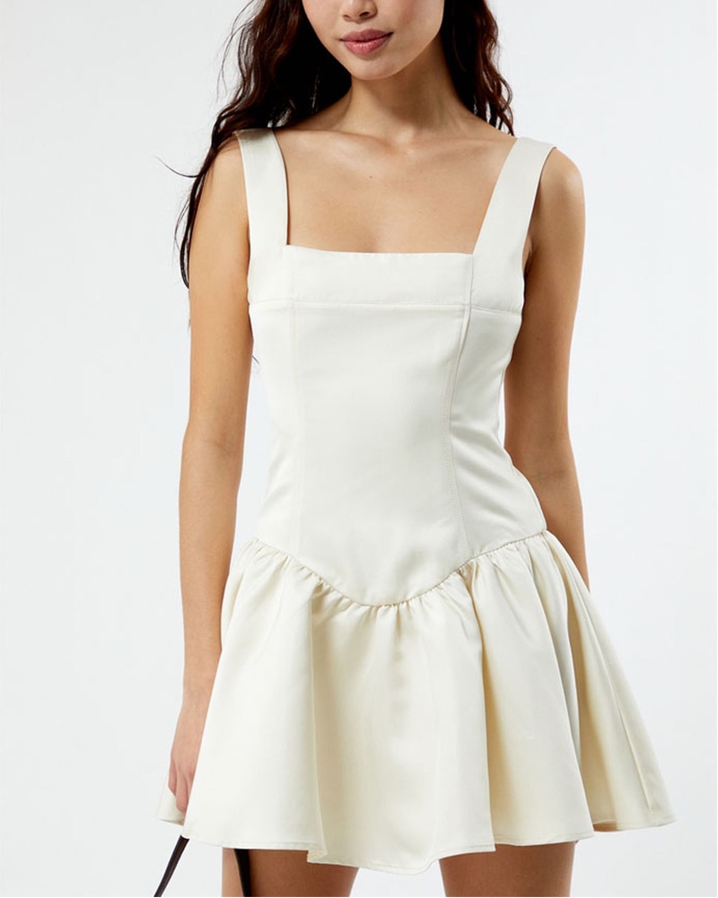 WWW Corset Peplum Dress by WEWOREWHAT