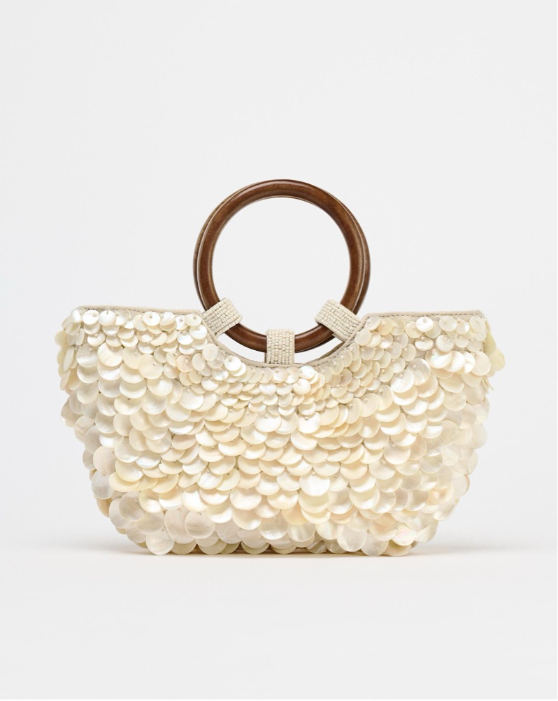 【格安】マザーオブパールMother of Pearl ジャケット 白 花 Lサイズあり【IRMA/イルマ】ラメ/ フラワー刺繍/ オフショル