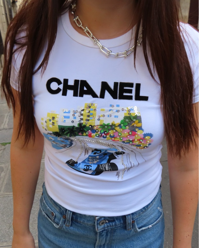 Chanel F1 Racecar T-Shirt by Chanel - Pickle