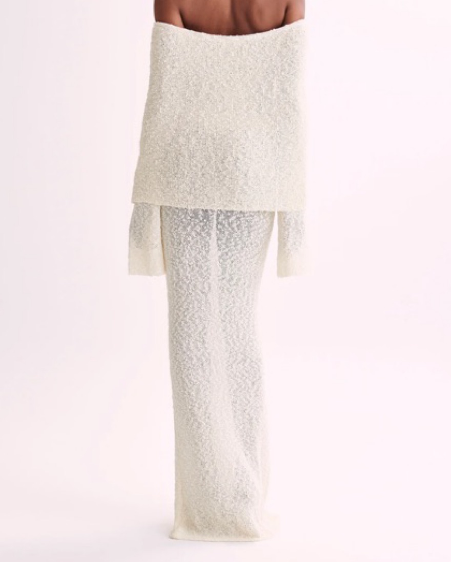white or ivory dress Hollywood Gown main image 0
