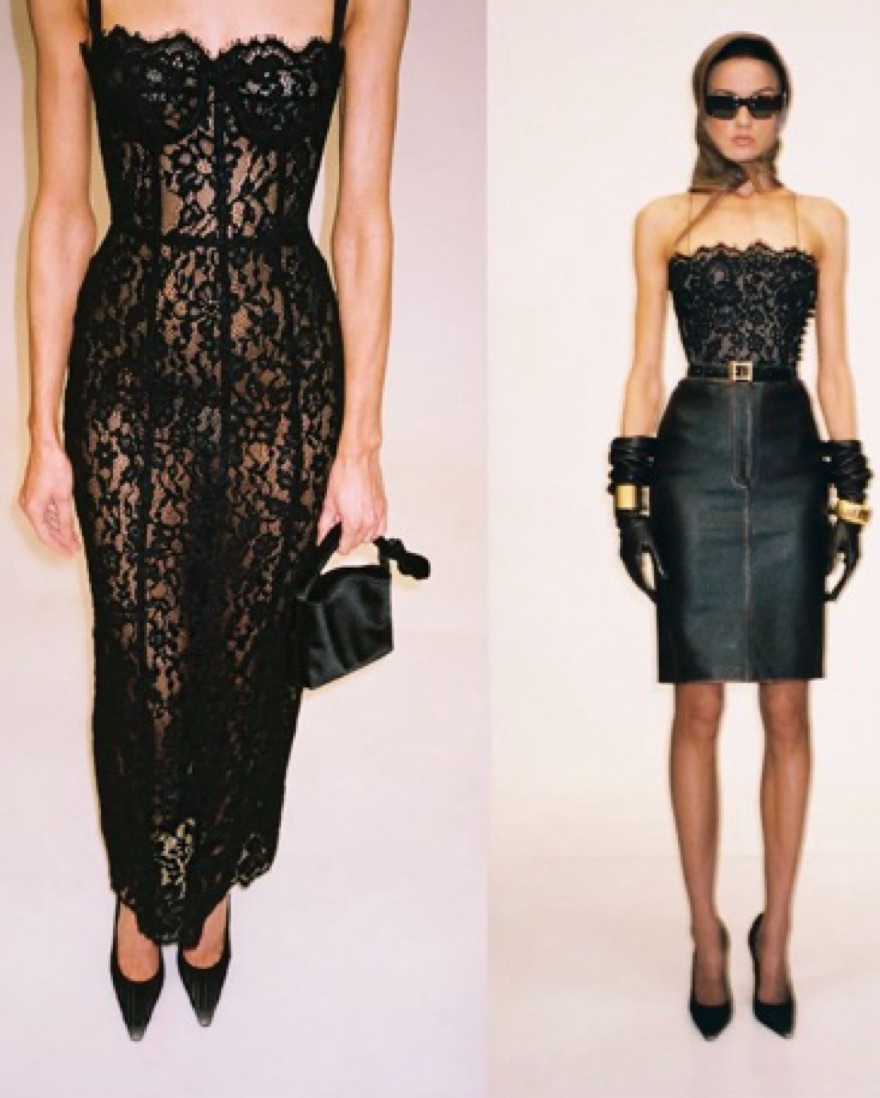 Helsa The Lace Column Dress by Helsa - Pickle