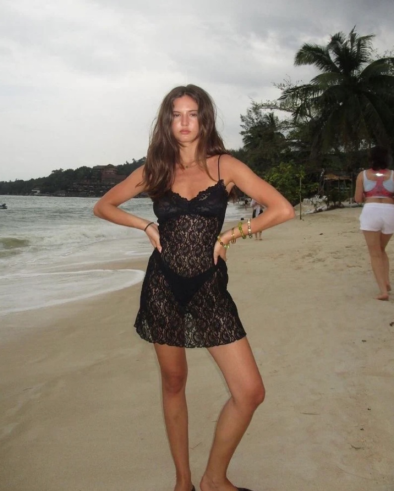 Realisation Par Cindy Black Lace Dress by Realisation Par - Pickle