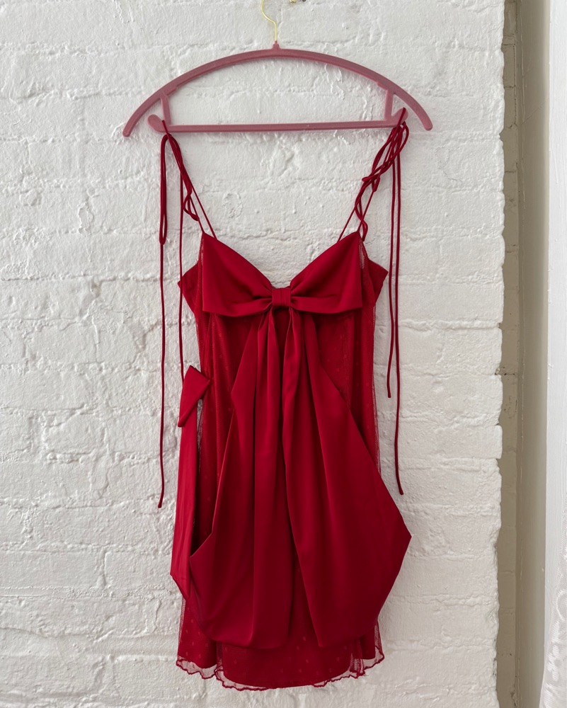 For Love And Lemons Red Bow Dress by For love and lemons - Pickle