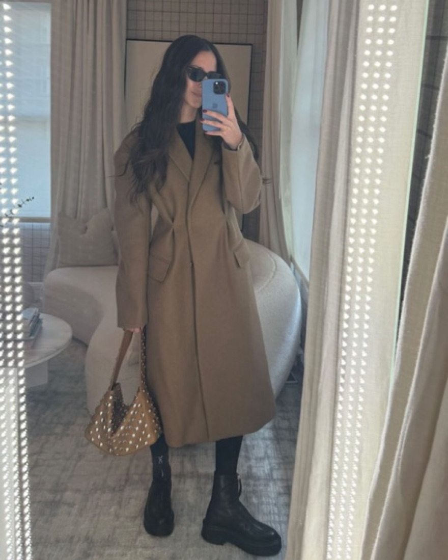 Dries Van Noten Camel Coat by Dries Van Noten - Pickle