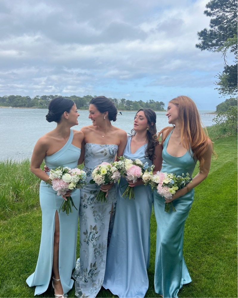 jenny yoo blue dress Jenny Yoo Bridesmaid Dress Mercy Enchanted Floral Whisper Blue