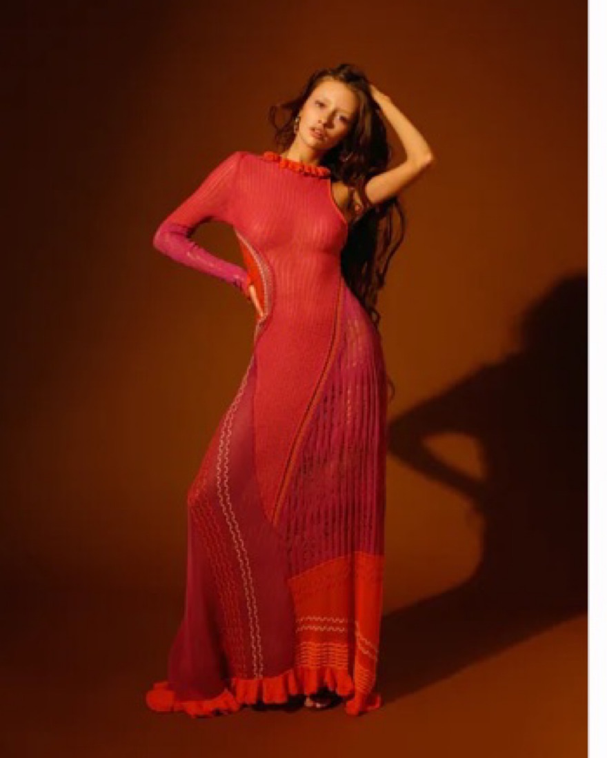 roberta einer dress pink Sleek Sheer Mini Dress Pink