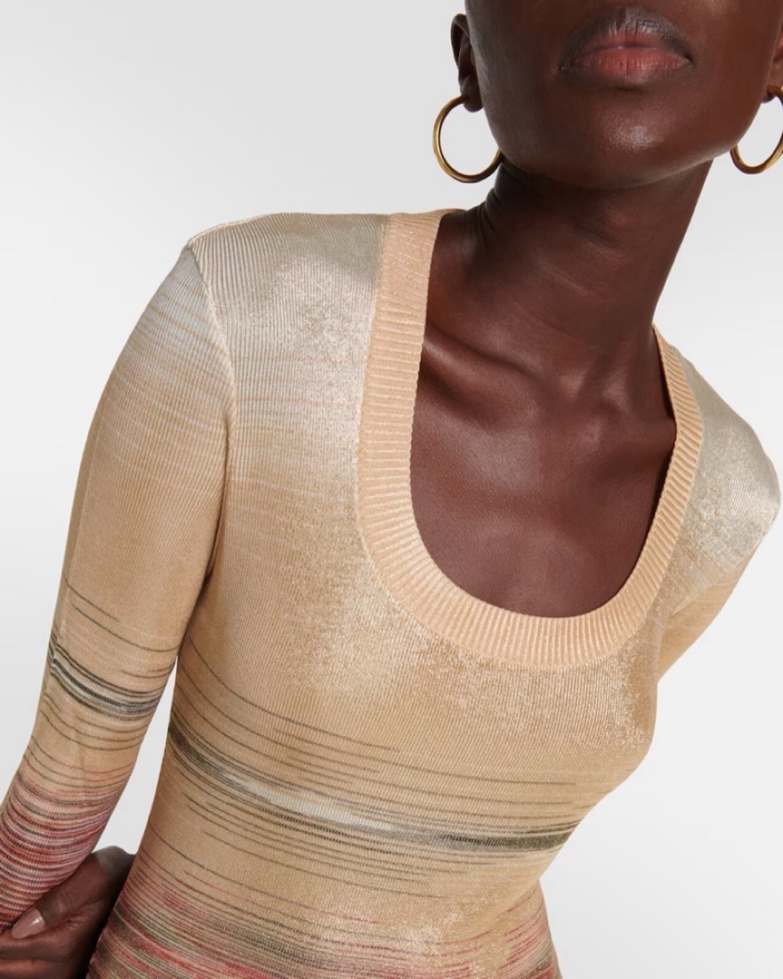 Missoni Gold Metalic Shimmer Maxi Dress by Missoni - Pickle