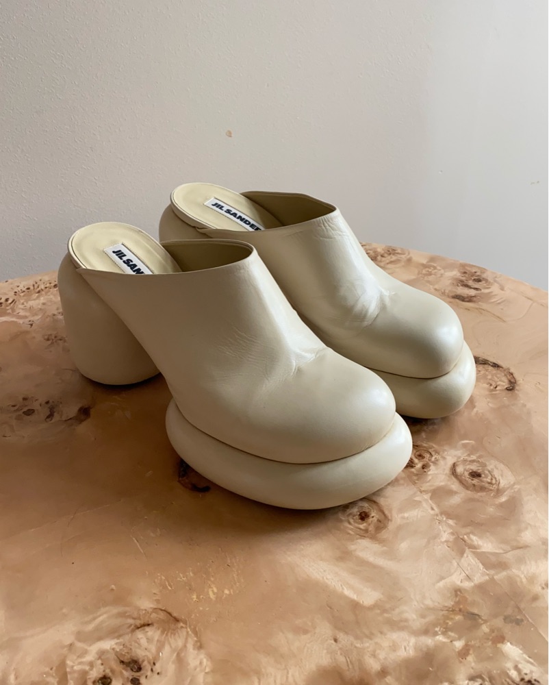 Jil sander ミュール 楽天市場】Jil Sander ジルサンダー Square Toe Leather Mules