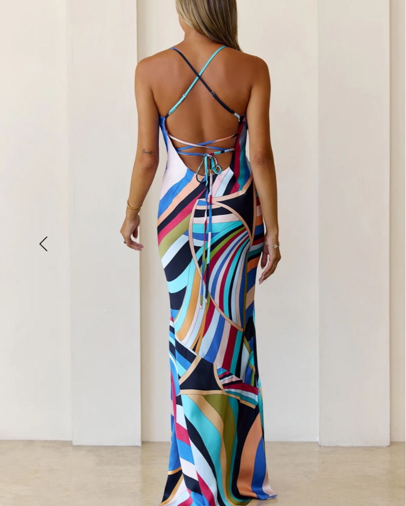 pucci backless dress Pucci Backless Silk HalterNeck Dress – Shellss main image 1