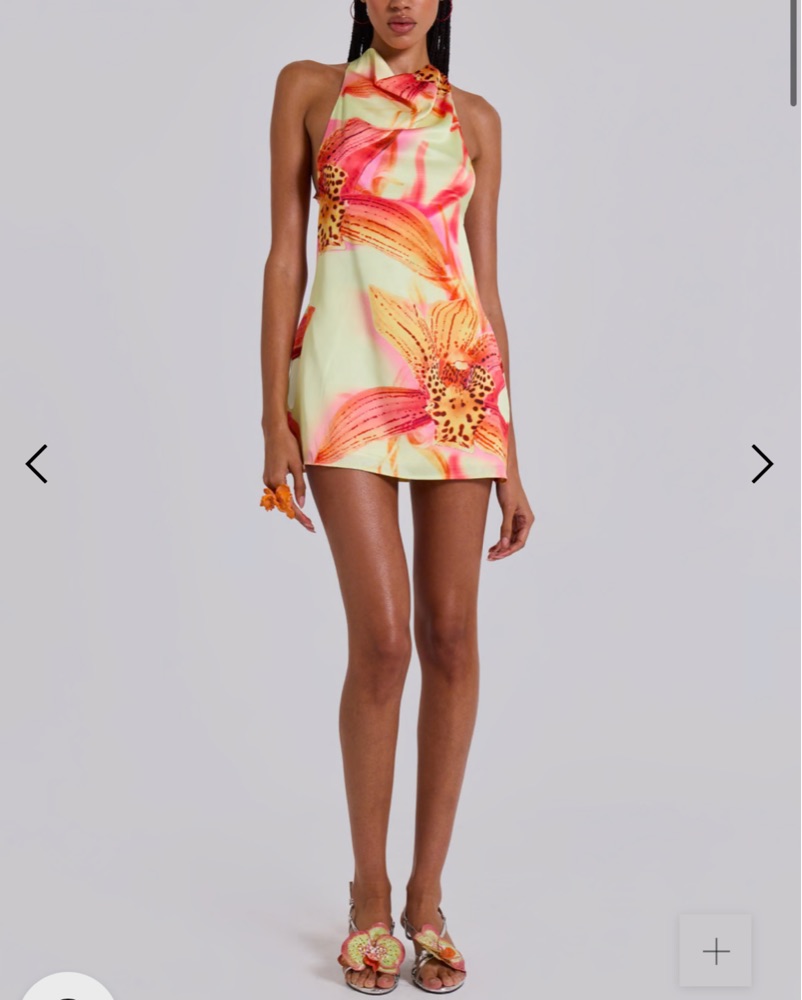 Jaded London Orchid Mini Dress by Jaded London - Pickle
