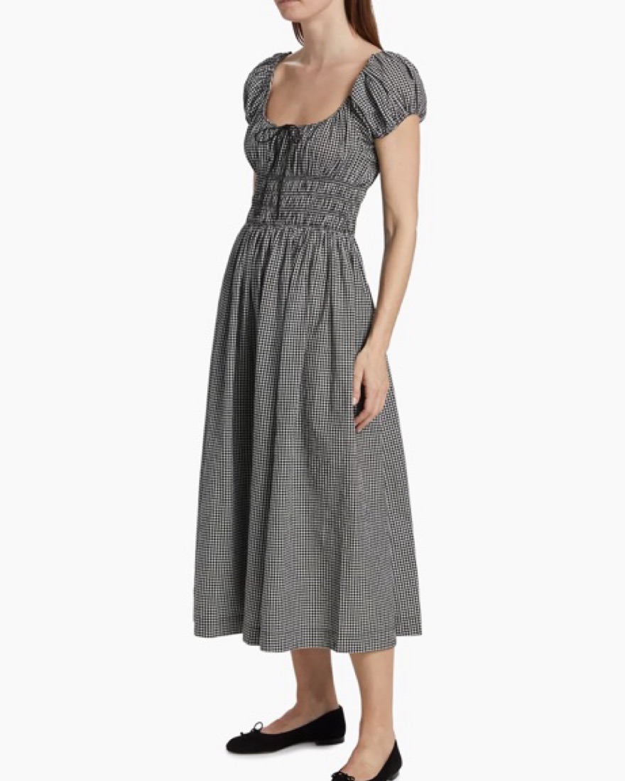 Doen Quinn Black/White Gingham Dress by Doen - Pickle