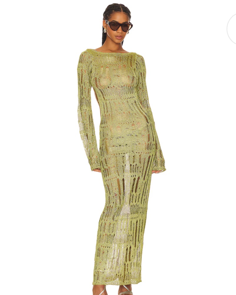 jaded london moss green dress Moss Green Metallic Umbra Maxi Dress from Jaded London