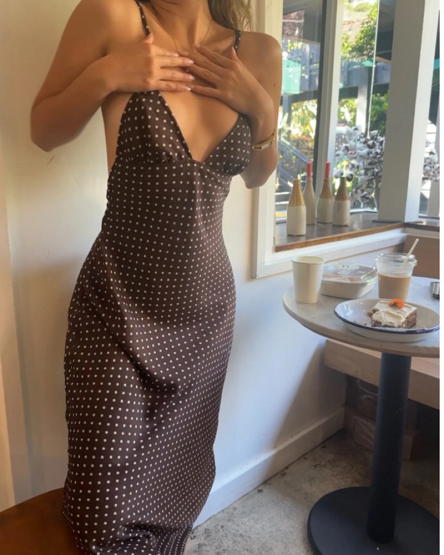 michelangelo polka dot midi dress Michelangelo Polkadot Midi Dress by Enduring Kairos