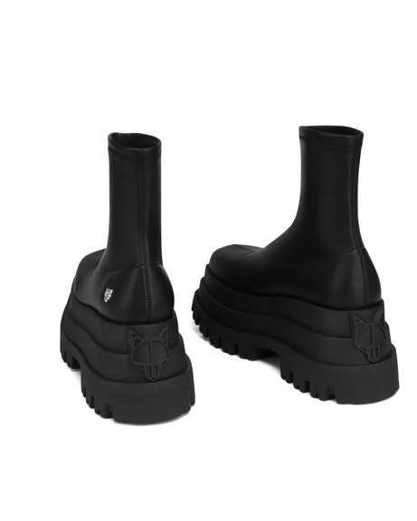 Naked Wolfe Sassy Black Platform Boots | Pickle