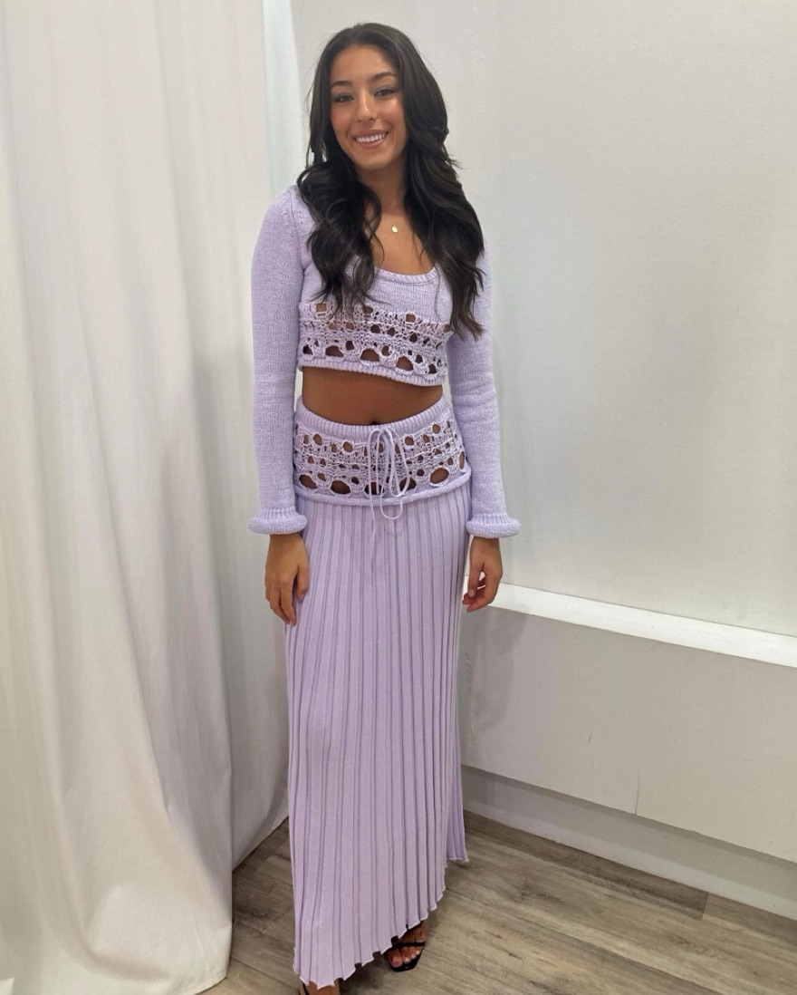 Christopher Esber Lilac Top + Skirt Set by Christopher Esber - Pickle