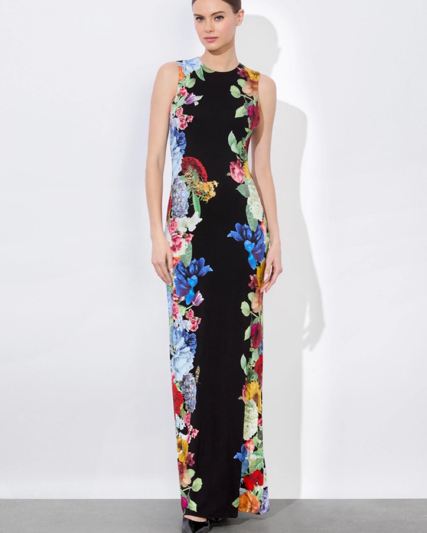 alice and olivia open back dress Alice + Olivia Open Back Sleeveless Maxi Dress | Neutrals