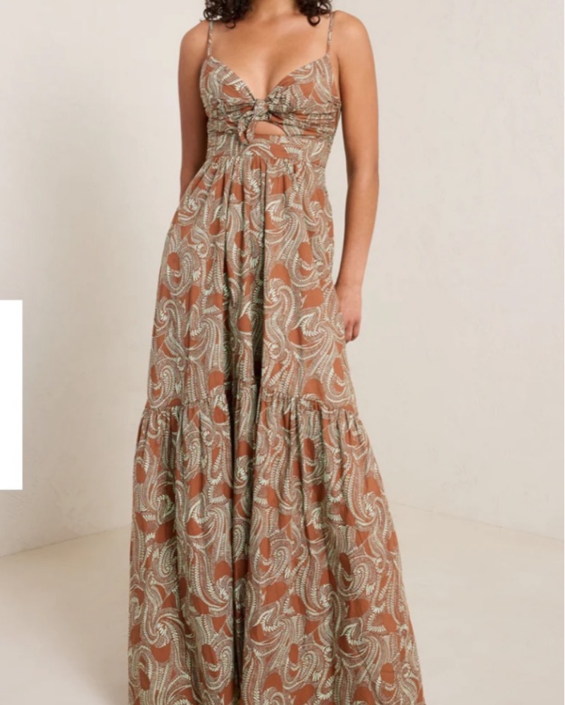 alc laura maxi dress A.L.C. Laura Printed Maxi Dress