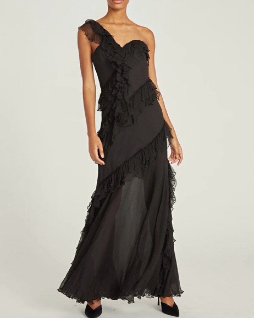 amoralle black dress DIARRABLU Amal Cutout Long Sleeve Two-Piece Dress Black