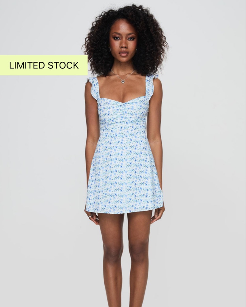 midi women's white dress Smitten Sweetheart Neckline Chiffon Midi Dress White