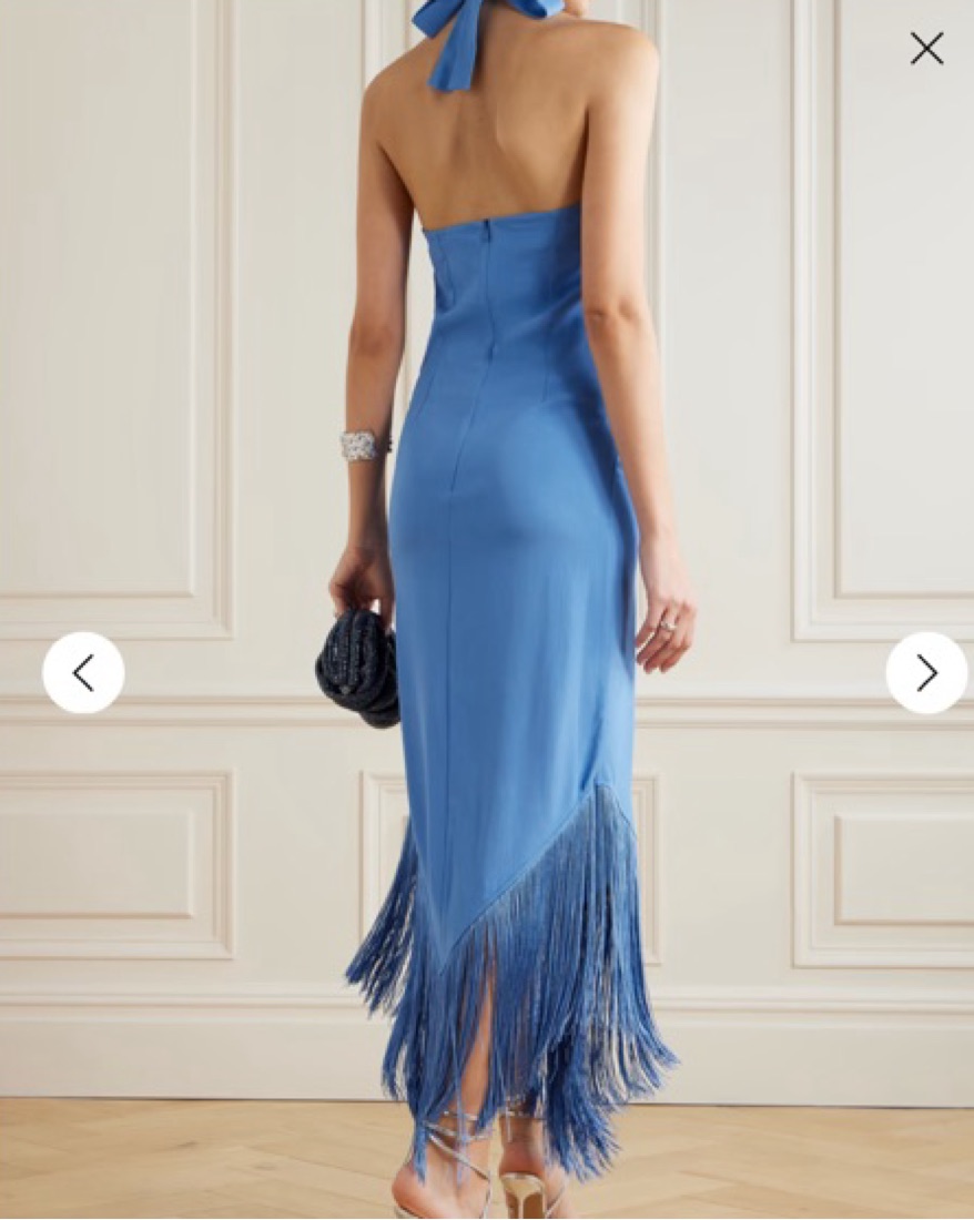 taller marmo blue dress Taller Marmo Caroline Long Dress