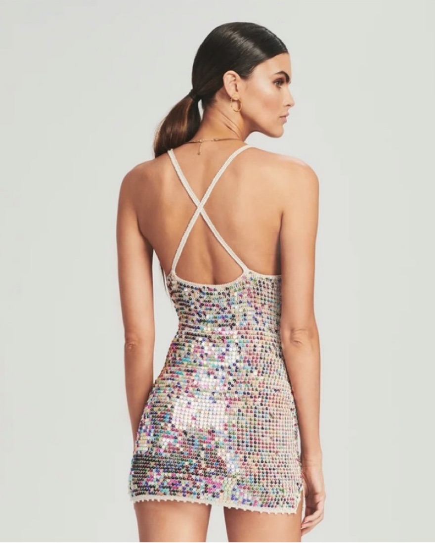 retrofete rainbow sequin dress Retrofete Rainbow Sequin Dress by Retrofete