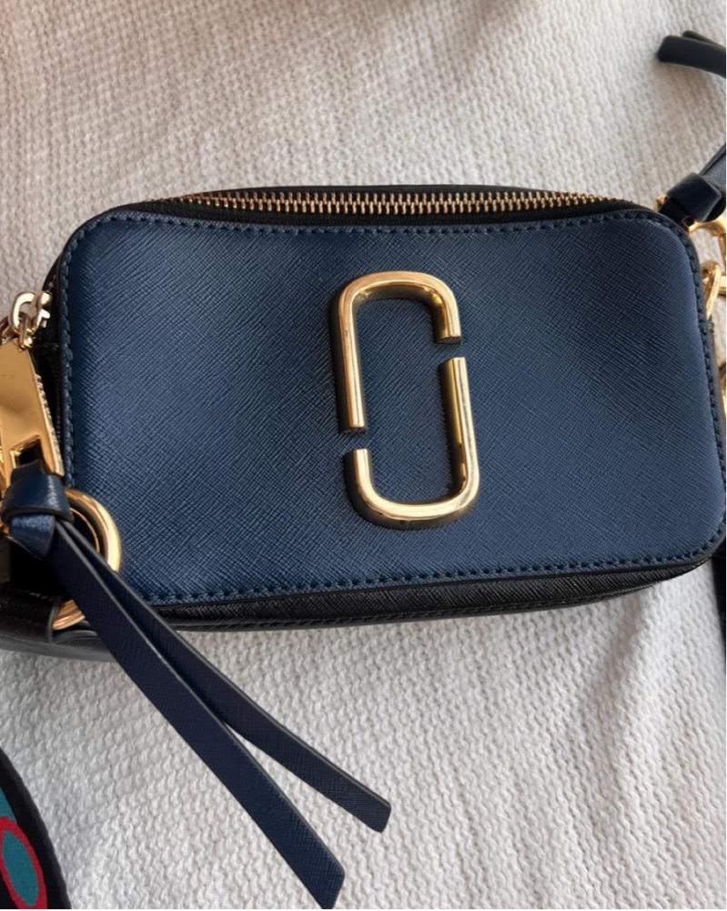 Navy and Gold Marc Jacobs Crossbody Bag by Marc jacobs - Pickle