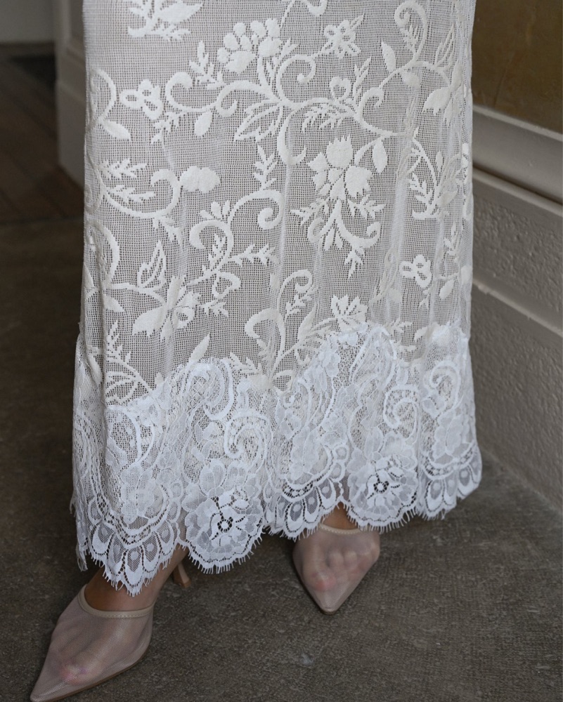 YTL- Elegant Talia White Lace Maxi Dress by Yellow The Label - Pickle