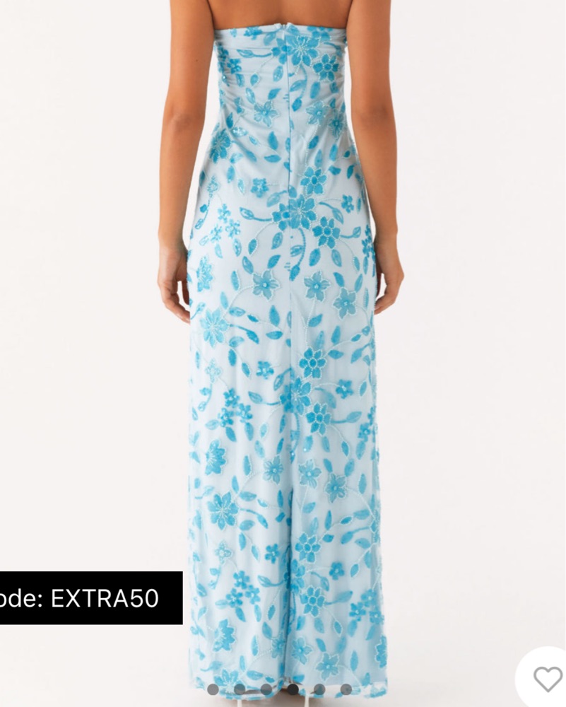Peppermayo Blue Prism Beaded Maxi Dress by Peppermayo - Pickle