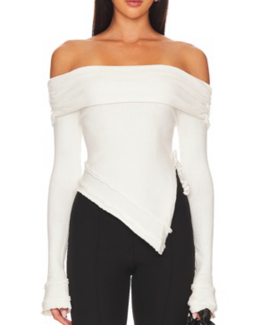Danielle Guizio Soler Fold Over Knit Top | Pickle