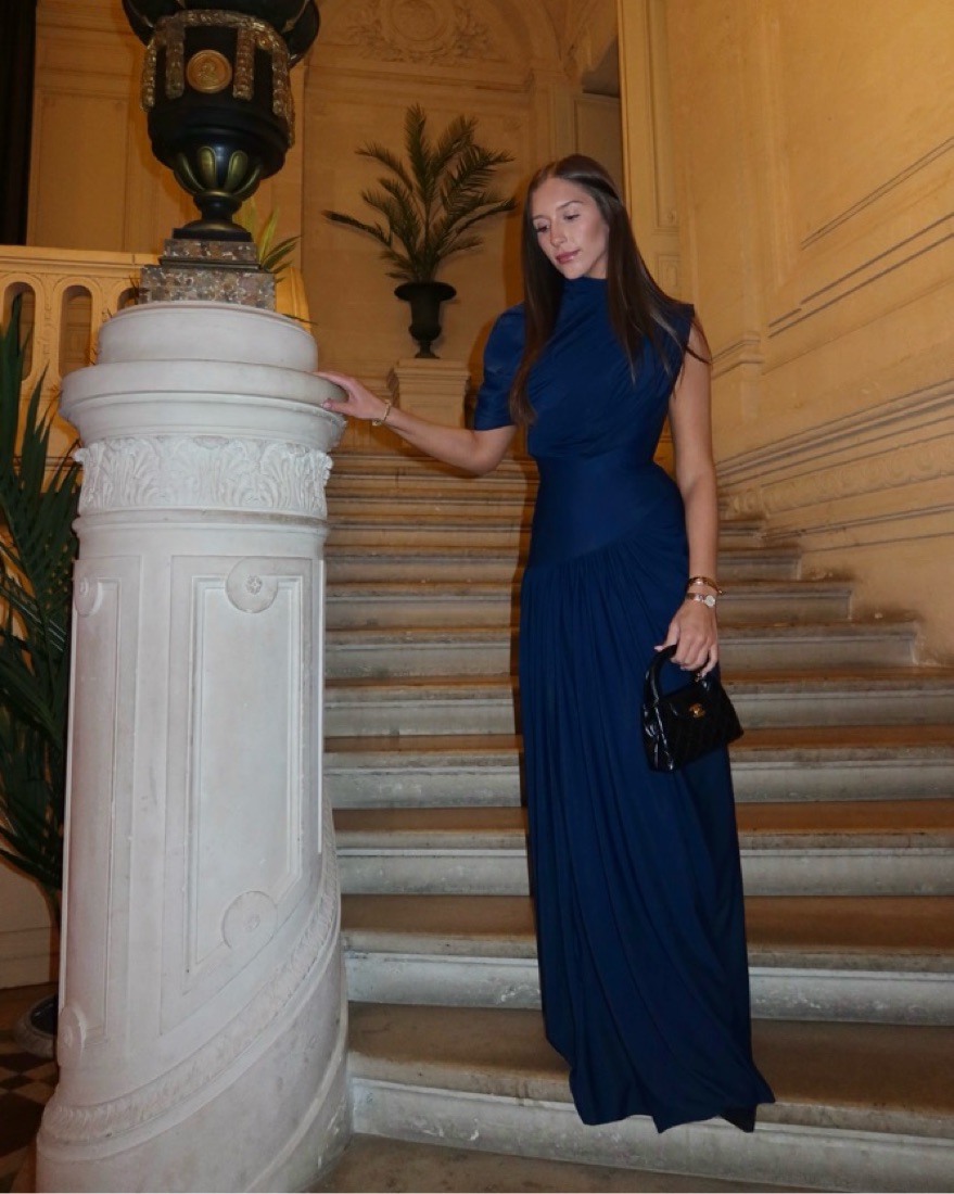 deme by gabriella dress blue Dahlia