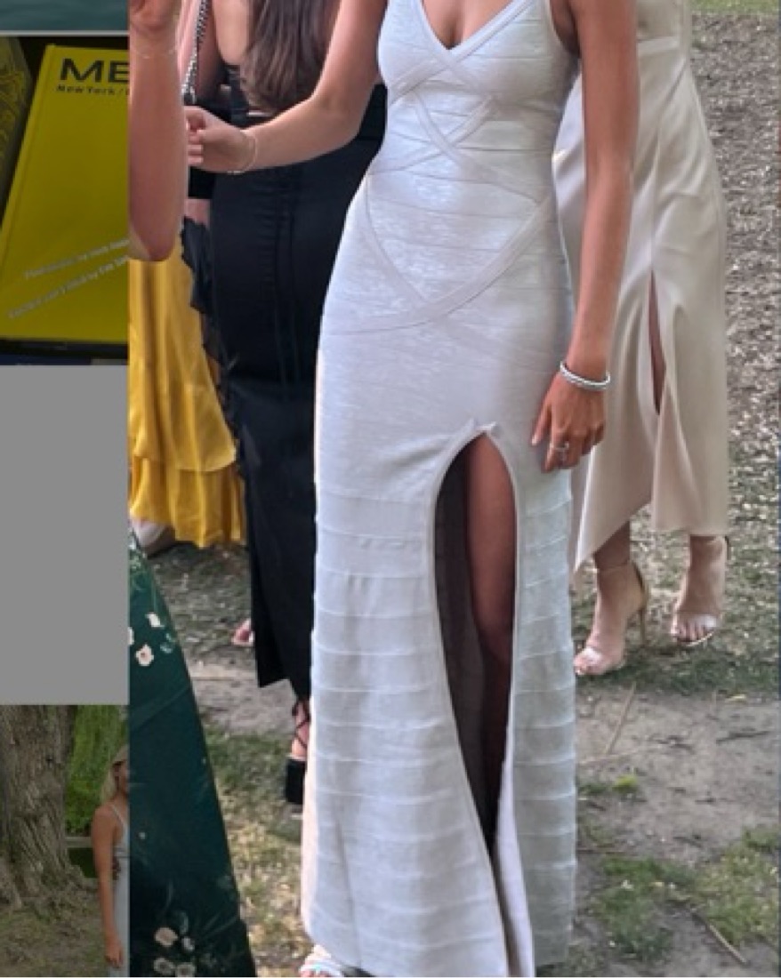 Herve Leger Silver Bandage Dress | Pickle