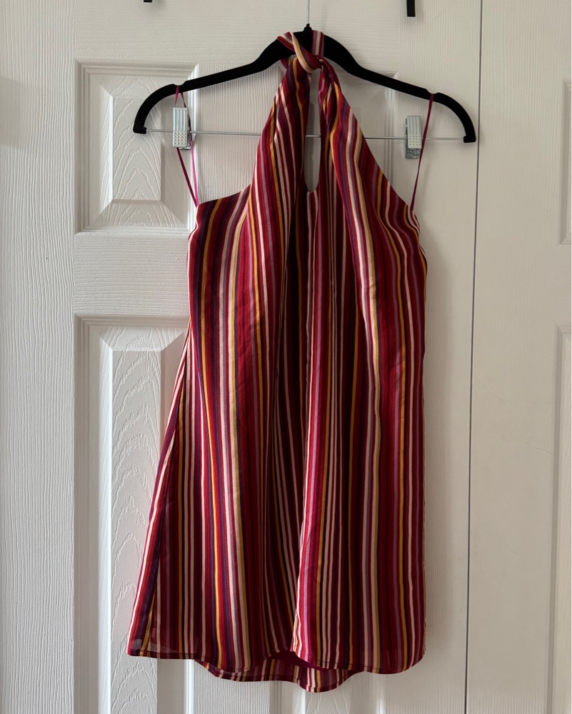 reformation striped halter dress Halter Mini Dress (Bibi By Reformation) by Reformation