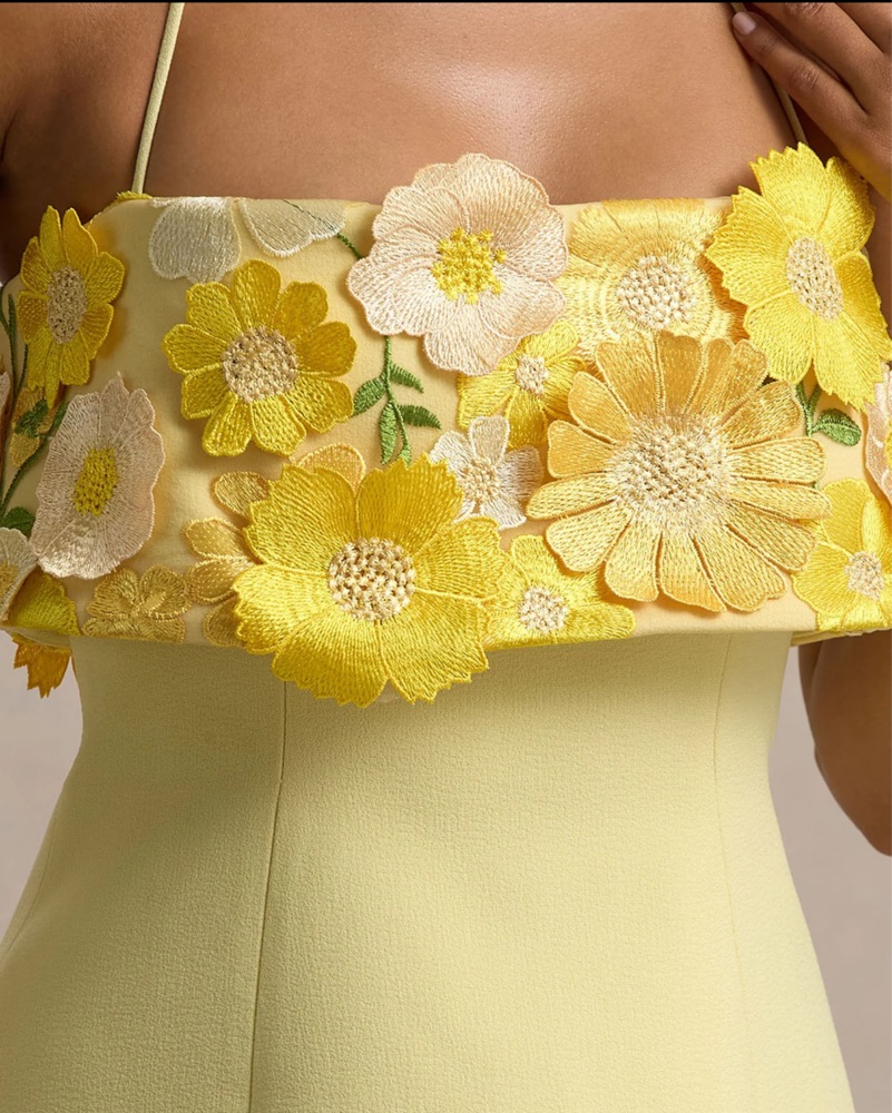 bridal dresses yellow Yellow Pageant Beaded Puff Sleeve Overskirt Gown Beaded Wedding Dresse –  SELINADRESS
