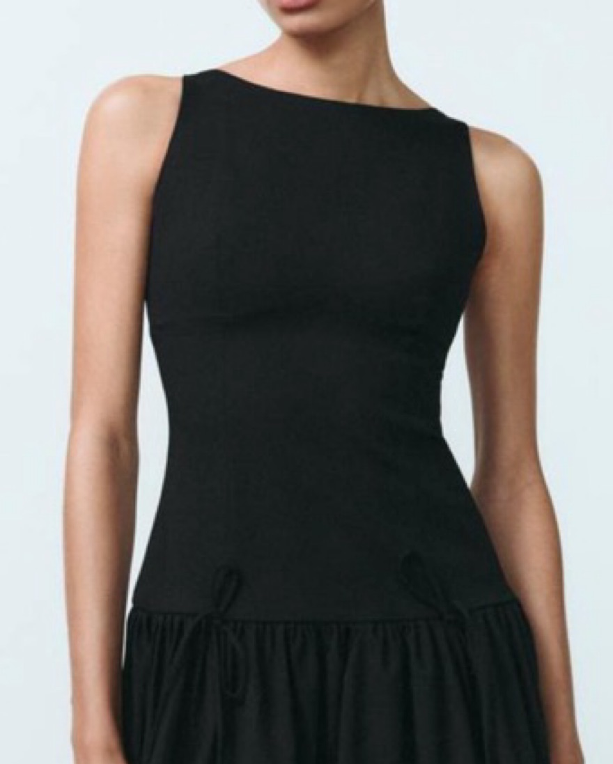 Zara Mini Dress with Bows 🖤 | Pickle